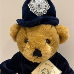 Harrods teddy bear, Bobby hat and uniform. Circa 2000.